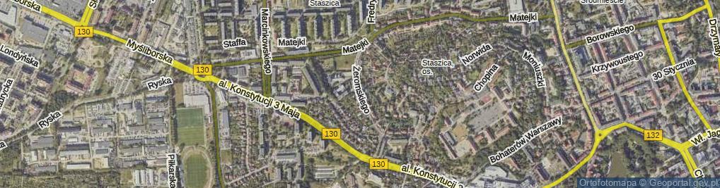 Zdjęcie satelitarne Żeromskiego Stefana ul.